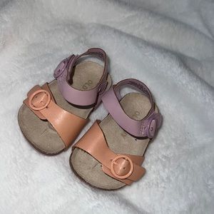 Faux-Leather Double-Buckle Sandals for Baby